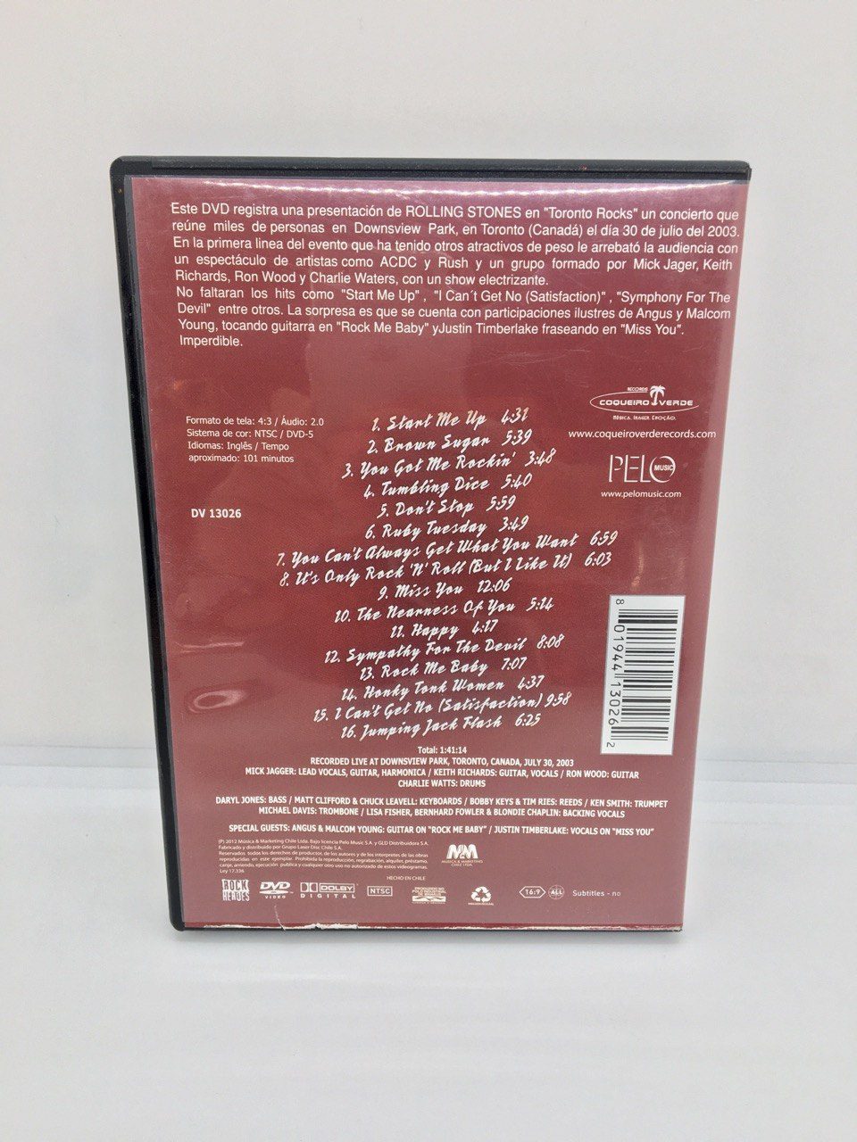 DVD The Rolling Stones Live in Toronto 2003 Original - Imagen 4