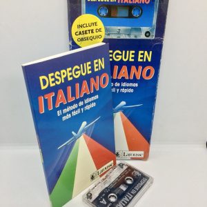 Despegue en italiano portada libro y cassette - PetoRetro